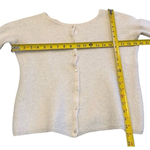 Sezane Gaspard Cardigan Size XS Mohair Alpaca Blend Ivory - Picture 11 of 11